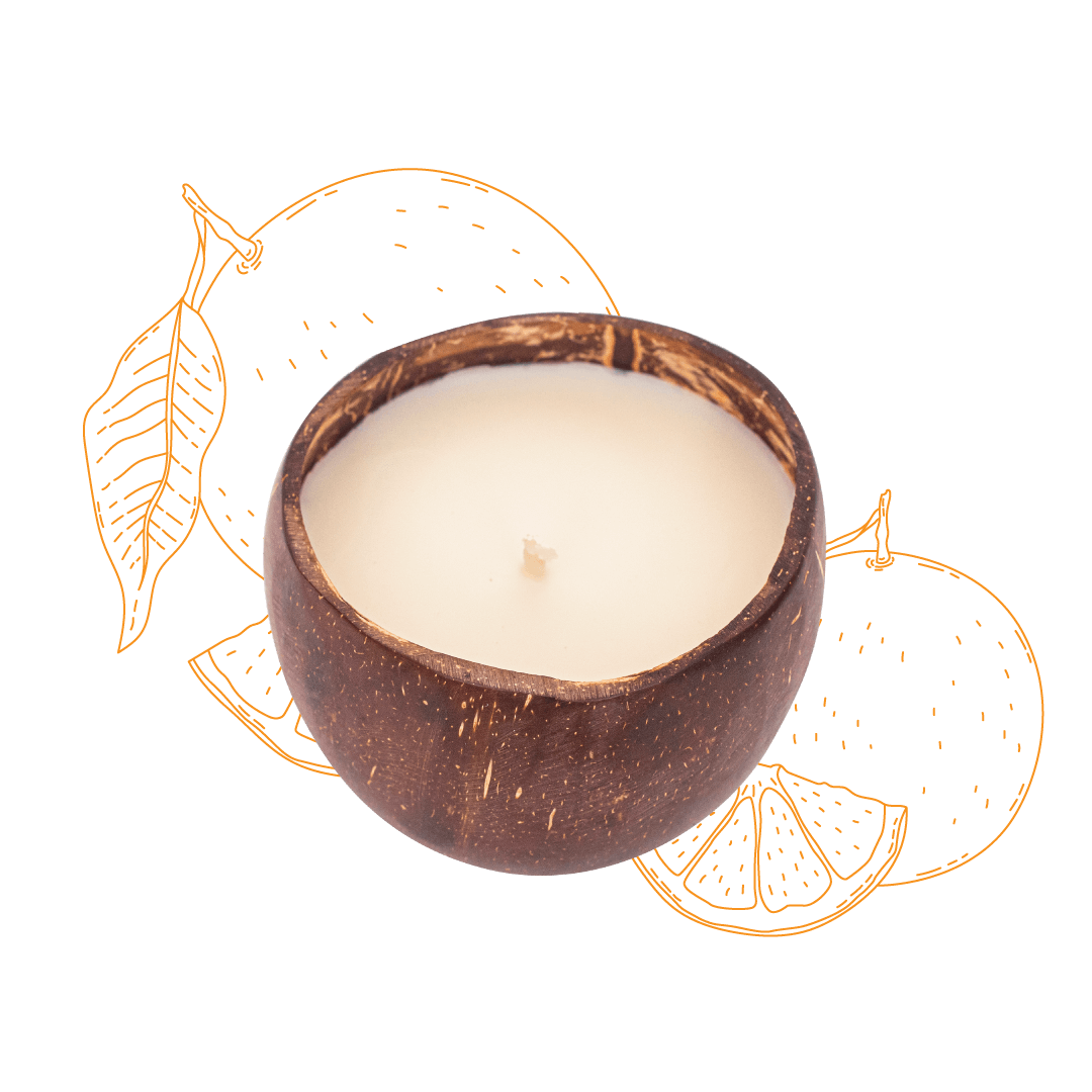 Citrus Grove Mandarin Candle - The Coconut People