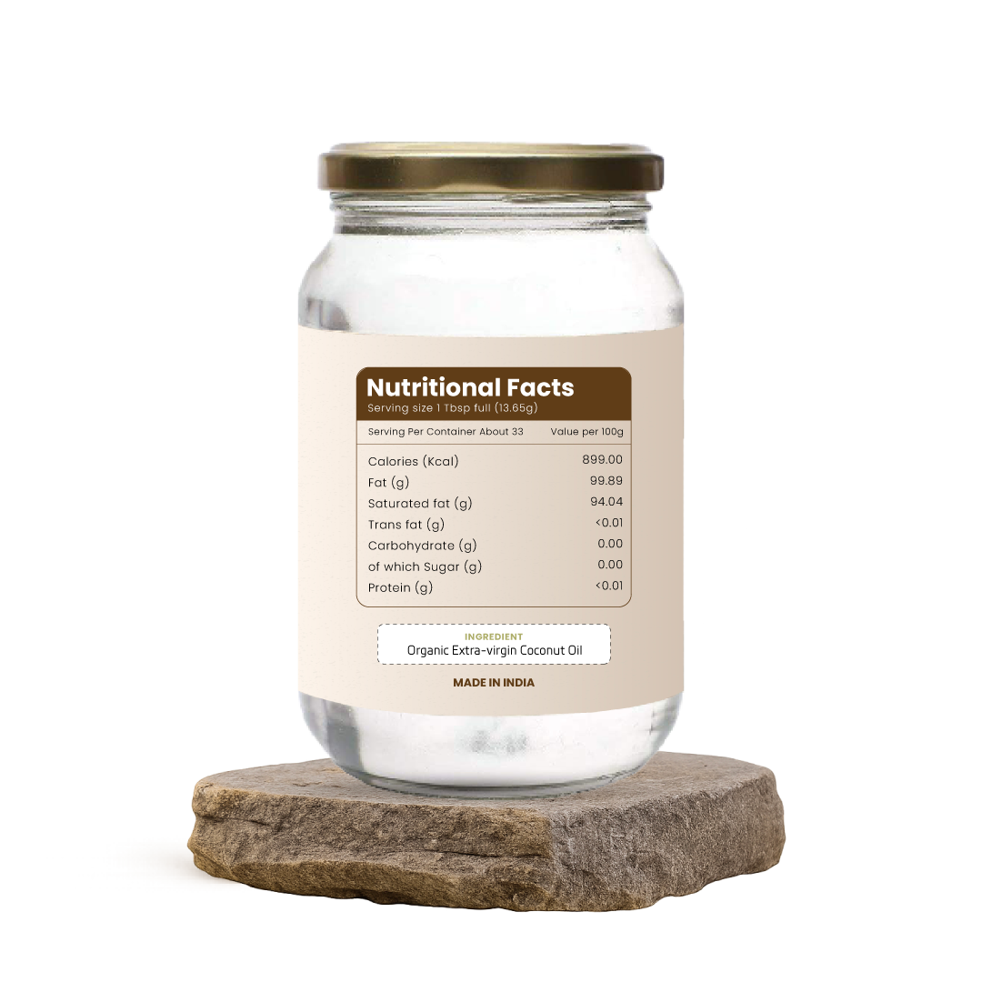 100% Organic Extra Virgin Coconut Oil (500ml)
