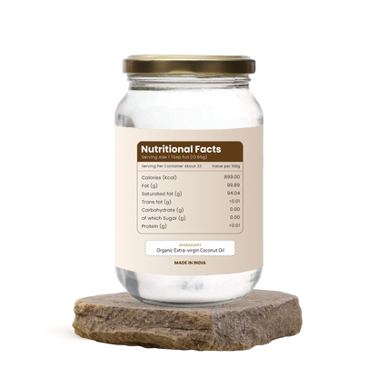 100% Organic Extra Virgin Coconut Oil (500ml)