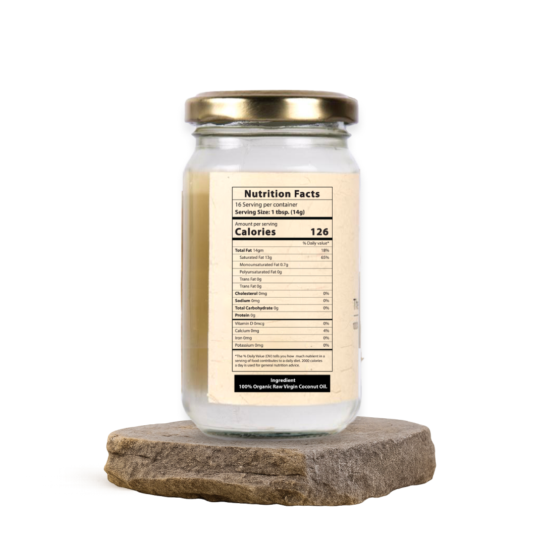 100% Organic Extra Virgin Coconut Oil (180 ML)