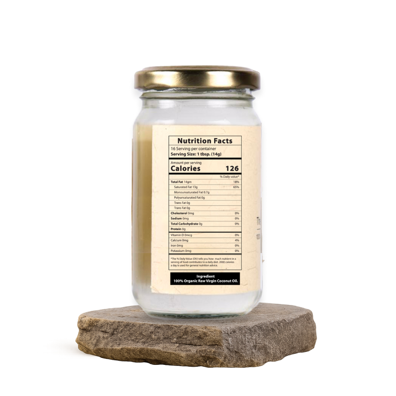100% Organic Extra Virgin Coconut Oil (180 ML)
