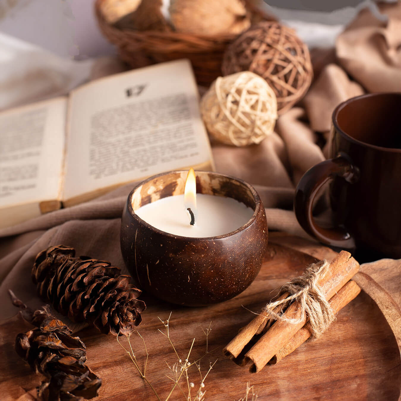 Citrus Grove Mandarin Candle - The Coconut People