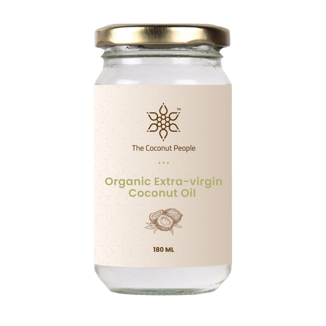 100% Organic Extra Virgin Coconut Oil (180 ML)