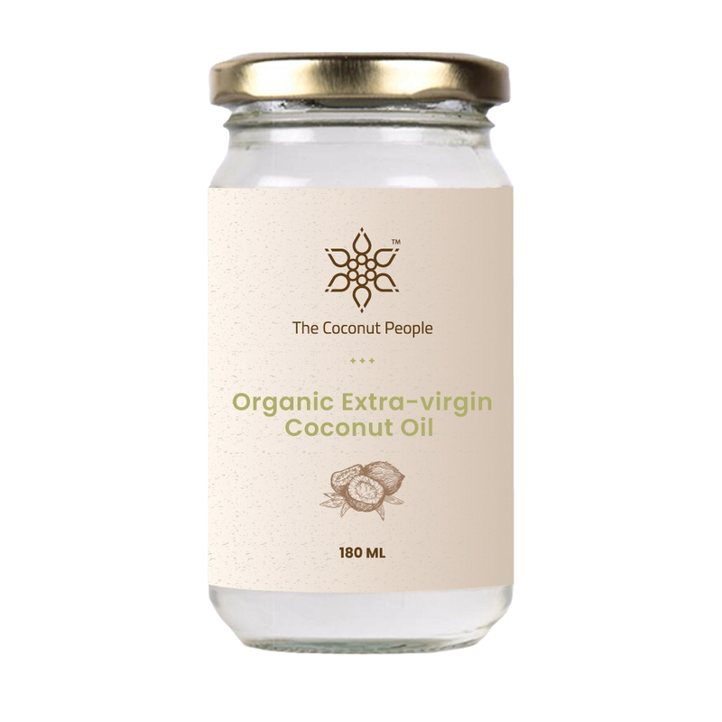 100% Organic Extra Virgin Coconut Oil (180 ML)
