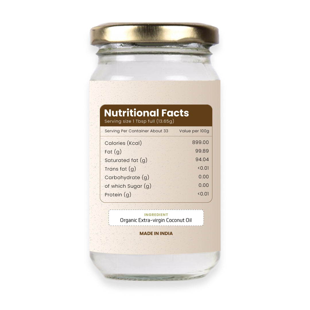 100% Organic Extra Virgin Coconut Oil