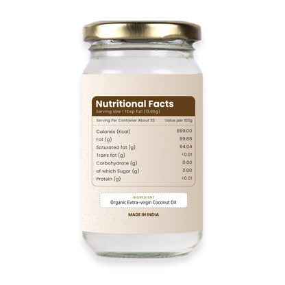 100% Organic Extra Virgin Coconut Oil