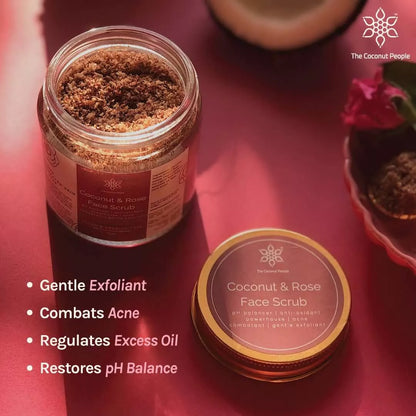 Coconut & Rose Face Scrub