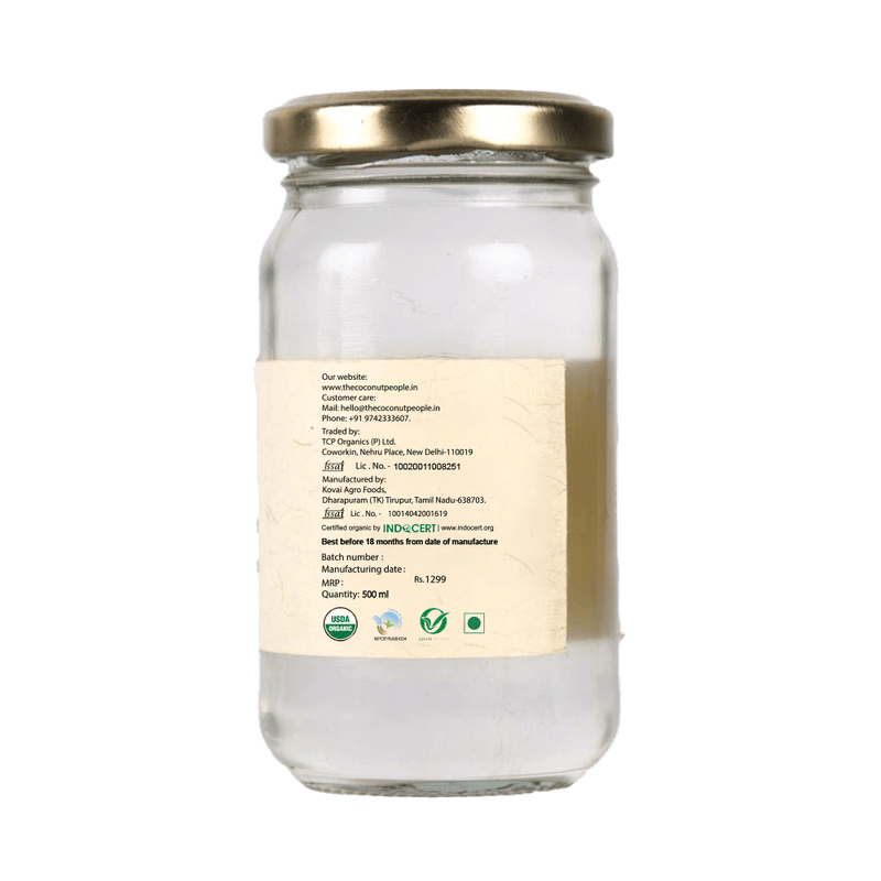 100% Organic Virgin Coconut Oil (500ml)