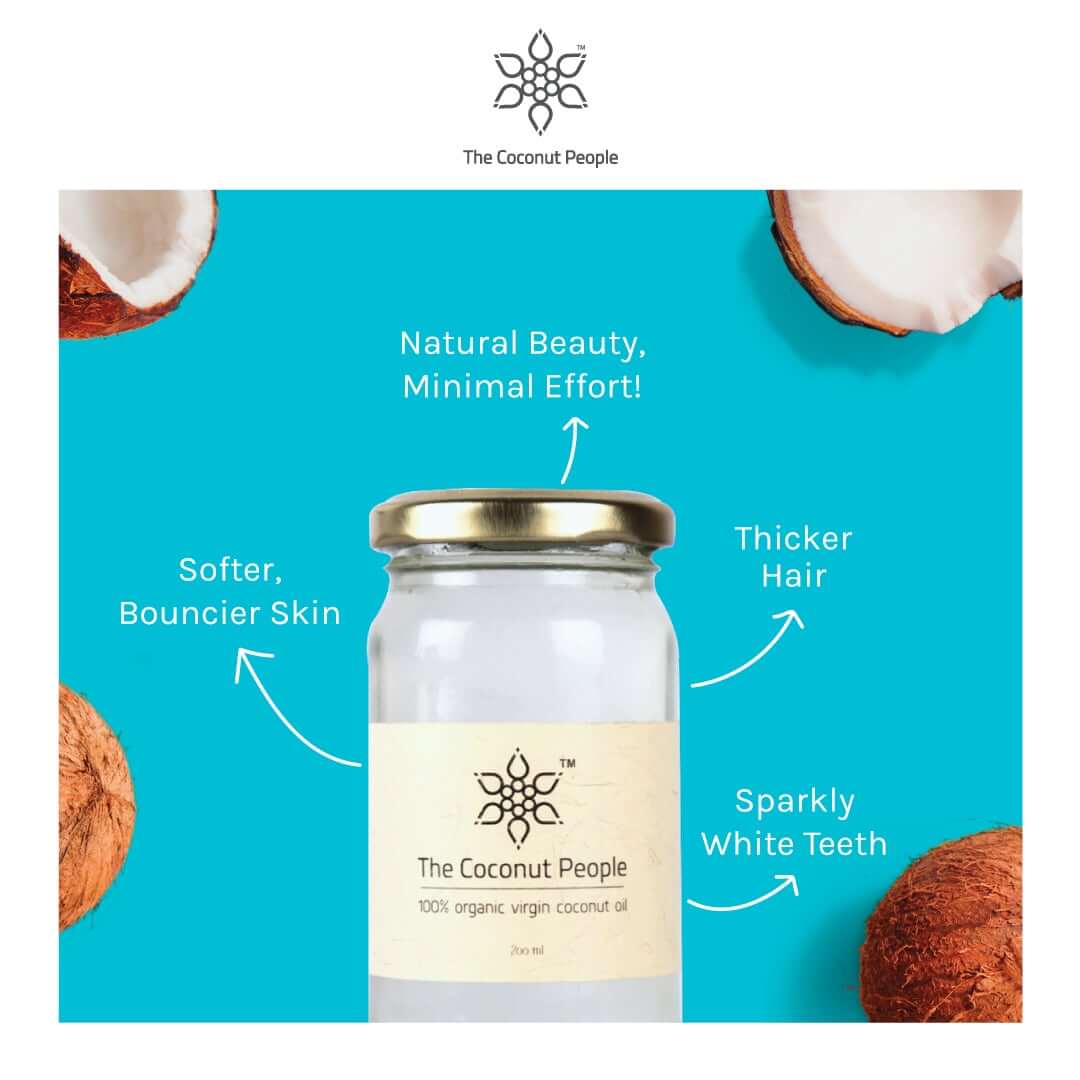 100% Organic Virgin Coconut Oil - PACK OF 2 x 500ml