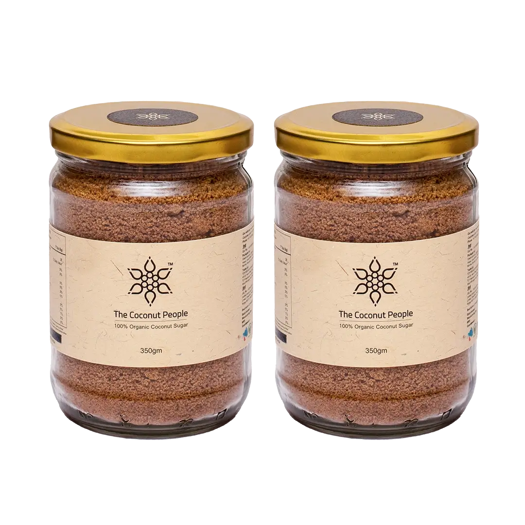 100% All Natural Raw Coconut Sugar - Pack of 2 x 350gm