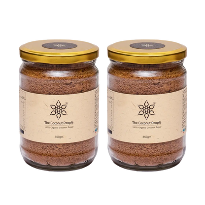 100% All Natural Raw Coconut Sugar - Pack of 2 x 350gm