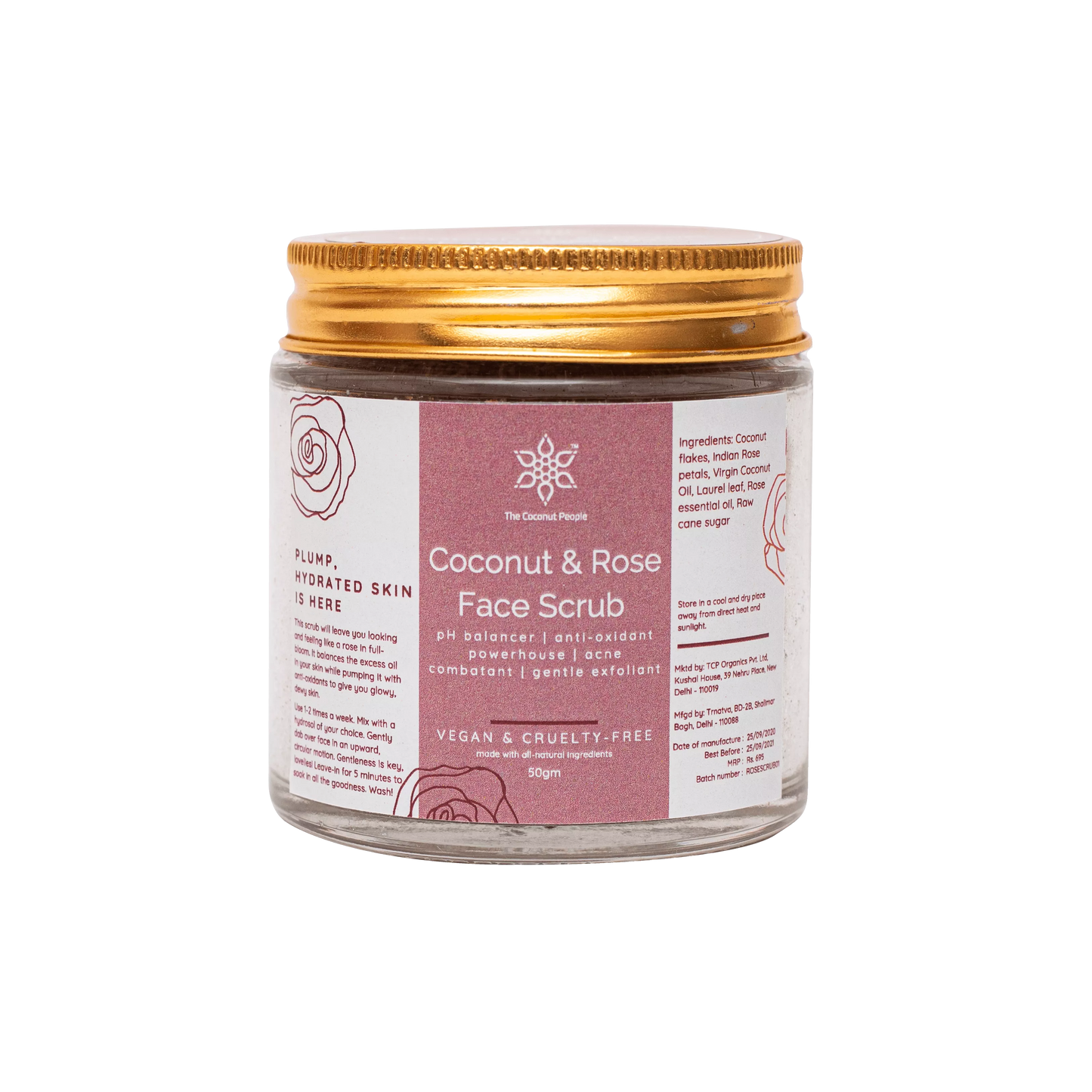 Coconut & Rose Face Scrub
