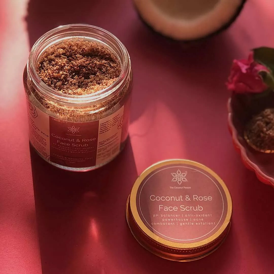Coconut & Rose Face Scrub
